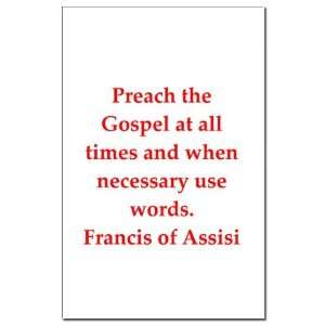  Saint Francis of Assisi Christian Mini Poster Print by 