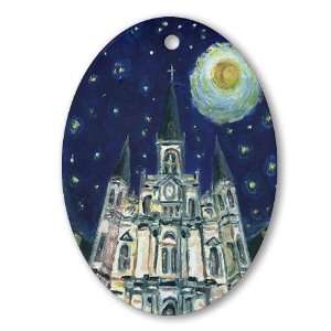   Cathedral Ornament 2 Art Oval Ornament by CafePress: Home & Kitchen