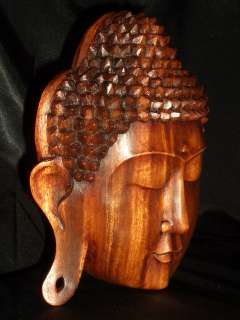 Bali Hand Carved Suar Wood Buddha Mask ~Serenity ART  