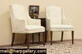 Pair Kittinger Vintage Wing Armchairs  