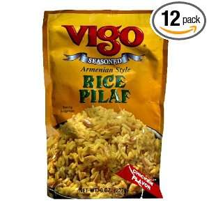 Vigo Rice Pilaf, 8 ounces (Pack of12):  Grocery & Gourmet 