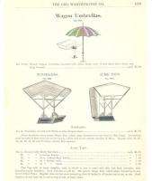 1902 Buggy Wagon Umbrella Shade Top Antique Catalog Ad  