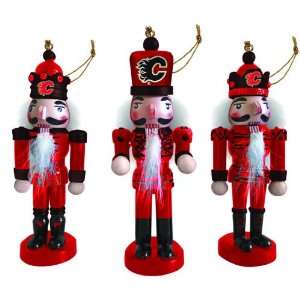  Pack of 6 NHL Calgary Flames Nutcracker Christmas 
