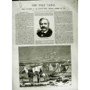   1882 FERDINAND LESSEPS SUEZ CANAL MASAMEH GRAHAM WAR: Home & Kitchen
