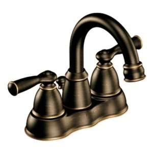   Handle Low Arc Bathroom Faucet, Mediterranean Bronze: Home Improvement