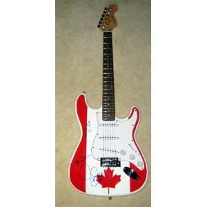  RUSH signed AUTOGRAPHED Canada Flag GUITAR !: Everything 