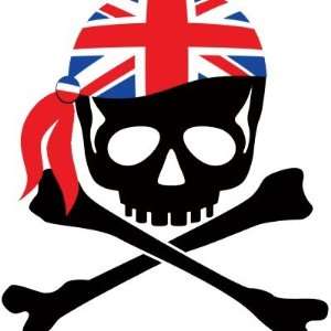  British Pirate Round Stickers Arts, Crafts & Sewing