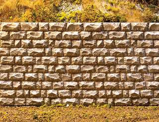 Walls are available in several stone sizes to fit your layout.