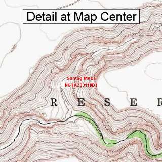  USGS Topographic Quadrangle Map   Sontag Mesa, Arizona 