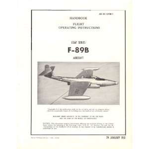  Northrop F 89 B Aircraft Flight Manual Northrop Books