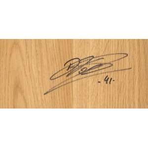  Signed Dirk Nowitzki Ball   hardwood floor generic Sports 