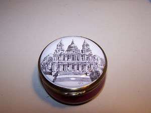Halcyon Days Enamel Copper Box St Pauls Cathedral  