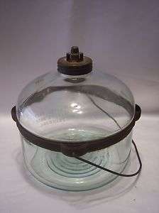 ANTIQUE 1919/1920 GLASS KEROSENE STOVE FILLER OIL JUG  