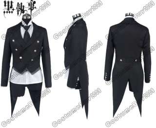 Black Butler Sebastian Michaelis Cosplay Costume  