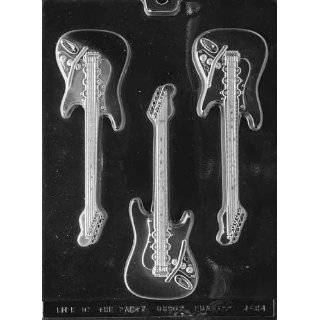 ELECTRIC GUITAR NEW 3 UP Jobs Candy Mold Chocolate