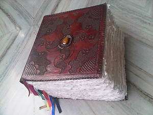 Customize Celtic leather bound large Book of Shadows  