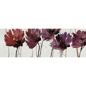  Blushing Blooms Poster by Natasha Barnes (36.00 x 12.00 