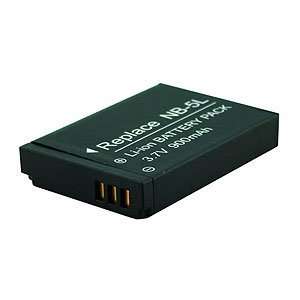  Battery for Canon PowerShot SD800IS (900 mAh, DENAQ 