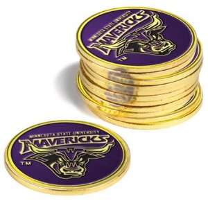 Minnesota State Mavericks NCAA 12 Pack Collegiate Ball Markers:  