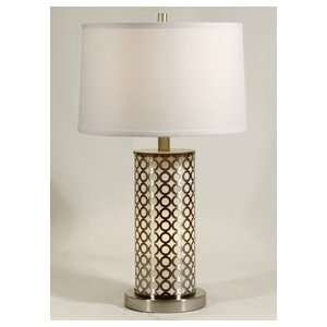   Over White Contemporary Table Lamp with Night Light: Home Improvement