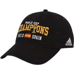   Spain Black 2010 World Cup Champions Adjustable Hat: Sports & Outdoors