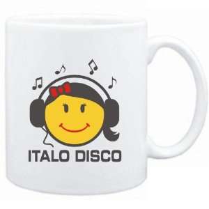    Mug White  Italo Disco   female smiley  Music