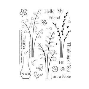     Clear Acrylic Stamps   Long Stemmed Sentiments