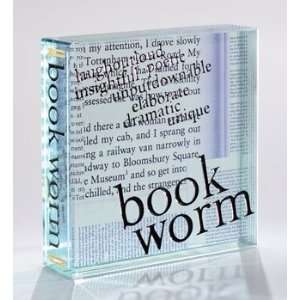   Spaceform London Medium Paperweight Collage Bookworm: Home & Kitchen