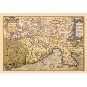 Exclusive By Buyenlarge Map of Southern Europe 24x36 Giclee:  