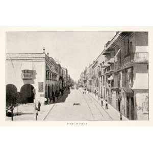  Print Mexico Street Puebla Cityscape State Federal District Capital 