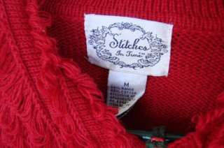 STITCHES IN TIME MISSES SIZE MEDIUM SNOWMAN SWEATER  