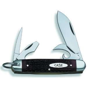  Case   Campers Knife, Jigged Brown Handle w/Rugged Bail 