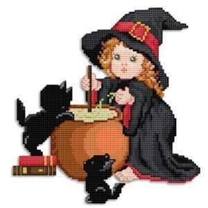  Witch   Cross Stitch Pattern: Arts, Crafts & Sewing