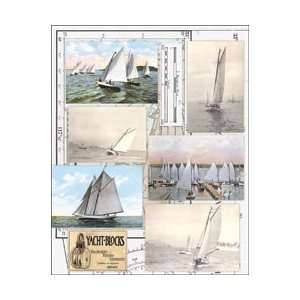  Penny Black Sticker Sheet 7X9 Vintage Sailing: Home 