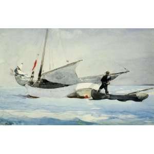  Oil Painting: Stowing the Sail: Winslow Homer Hand Painted 
