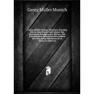   Von Otto Julius Bierbaum Et Al. (German Edition): Georg MÃ¼ller