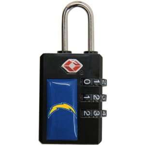   : NFL San Diego Chargers Combination Luggage Lock: Sports & Outdoors
