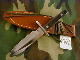 steel hilt black micarta removable handles and brown sheath call steve 