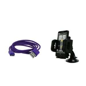   Cable (Purple) + Car Dashboard Mount [EMPIRE Packaging] Electronics
