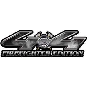   Firefighter Edition Fire Gray 4x4 Truck & SUV Decals: Automotive