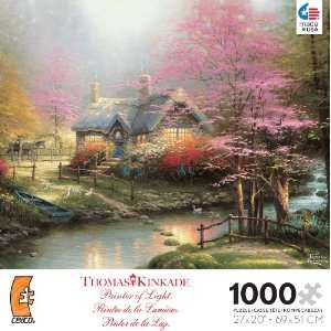   : Thomas Kinkade 1000 Pc Stepping Stone Cottage Puzzle: Toys & Games