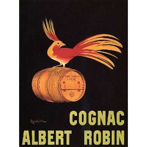  COGNAC BIRD ALBERT ROBIN DRINK FRENCH VINTAGE POSTER 