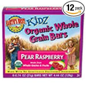 Earths Best Kidz Organic Whole Grain Bars, Pear Raspberrys, 4.4 Ounce 