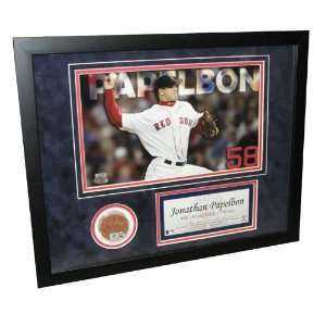   Fenway Dirt Collage Jon Papelbon   Boston Red Sox: Sports & Outdoors