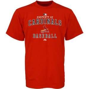 Majestic St Louis Cardinals Youth Red Property Of T shirt:  