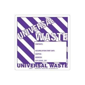   Waste Label w/Generator Info, Unruled, Thermal Paper: Office Products