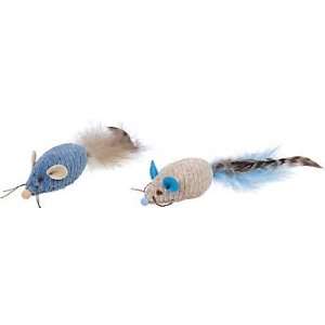 Petco Fancy Mice with Feather Cat Toys with Catnip, Pack 