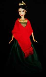 Frida Kahlo ~ Wedding Dress ~ Mexican Artist ~ Hispanic OOAK Barbie 