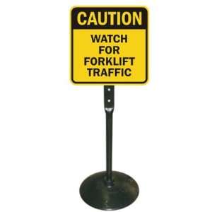  Caution: Watch For Forklift Traffic Sign & Post Kit 