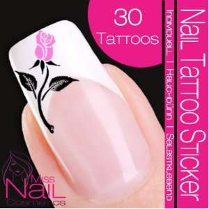  Nail Tattoo Sticker Rose / Flower   rose: Beauty